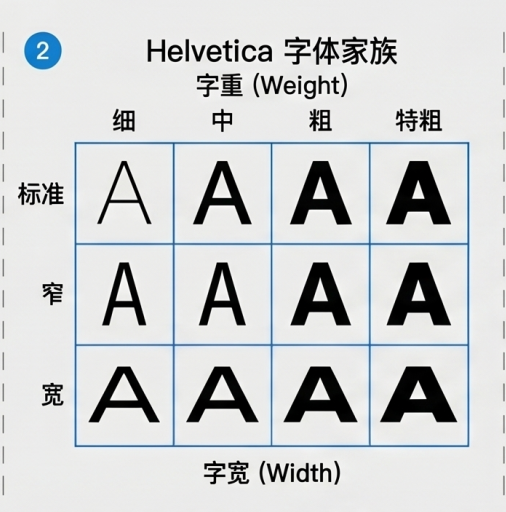 Helvetica 字体家族